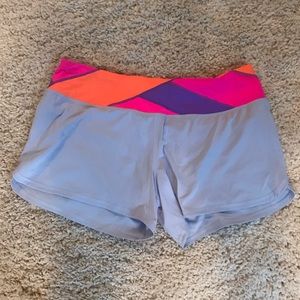Lululemon stretch shorts with liner